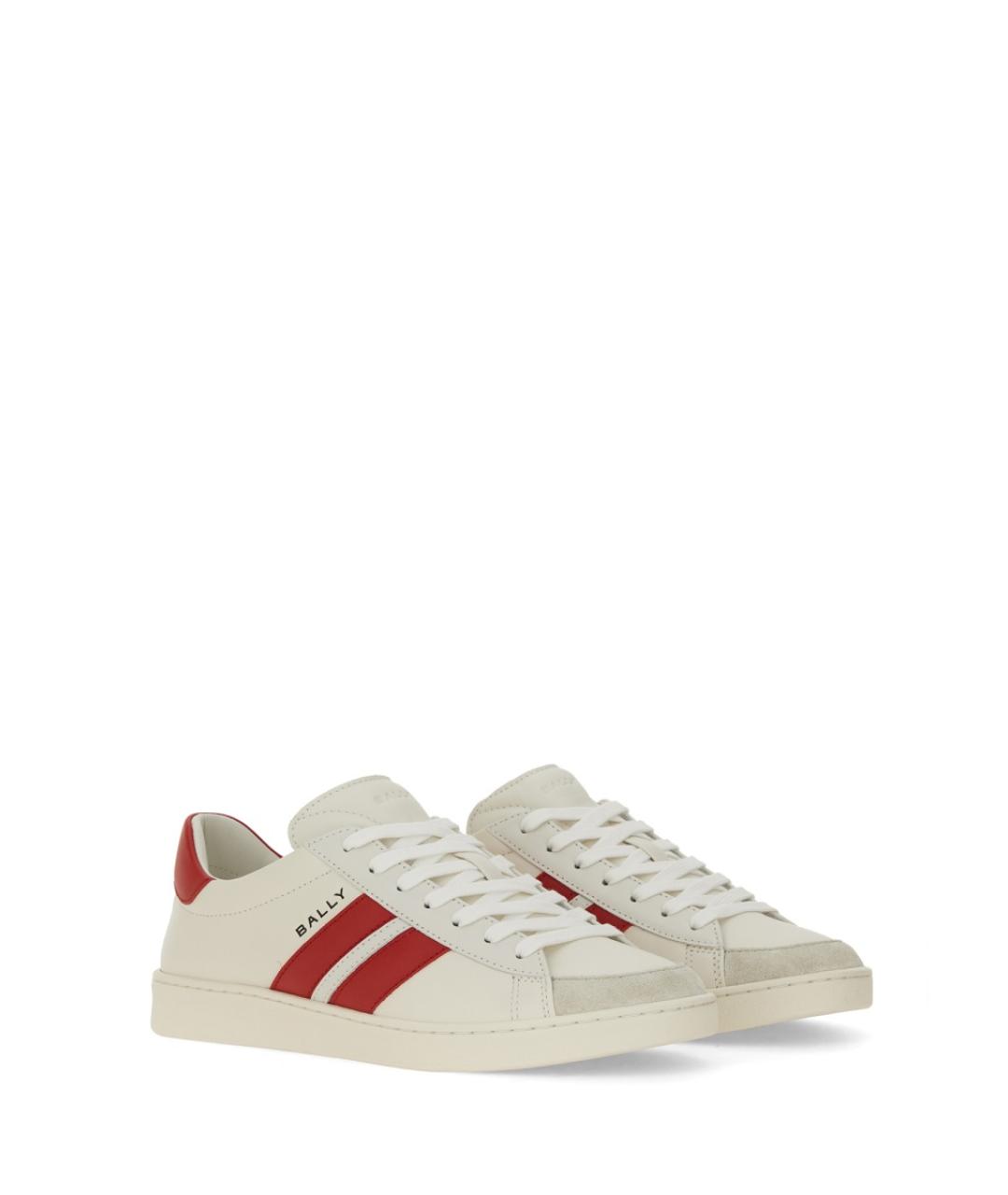 BALLY Белые кожаные кроссовки, фото 2