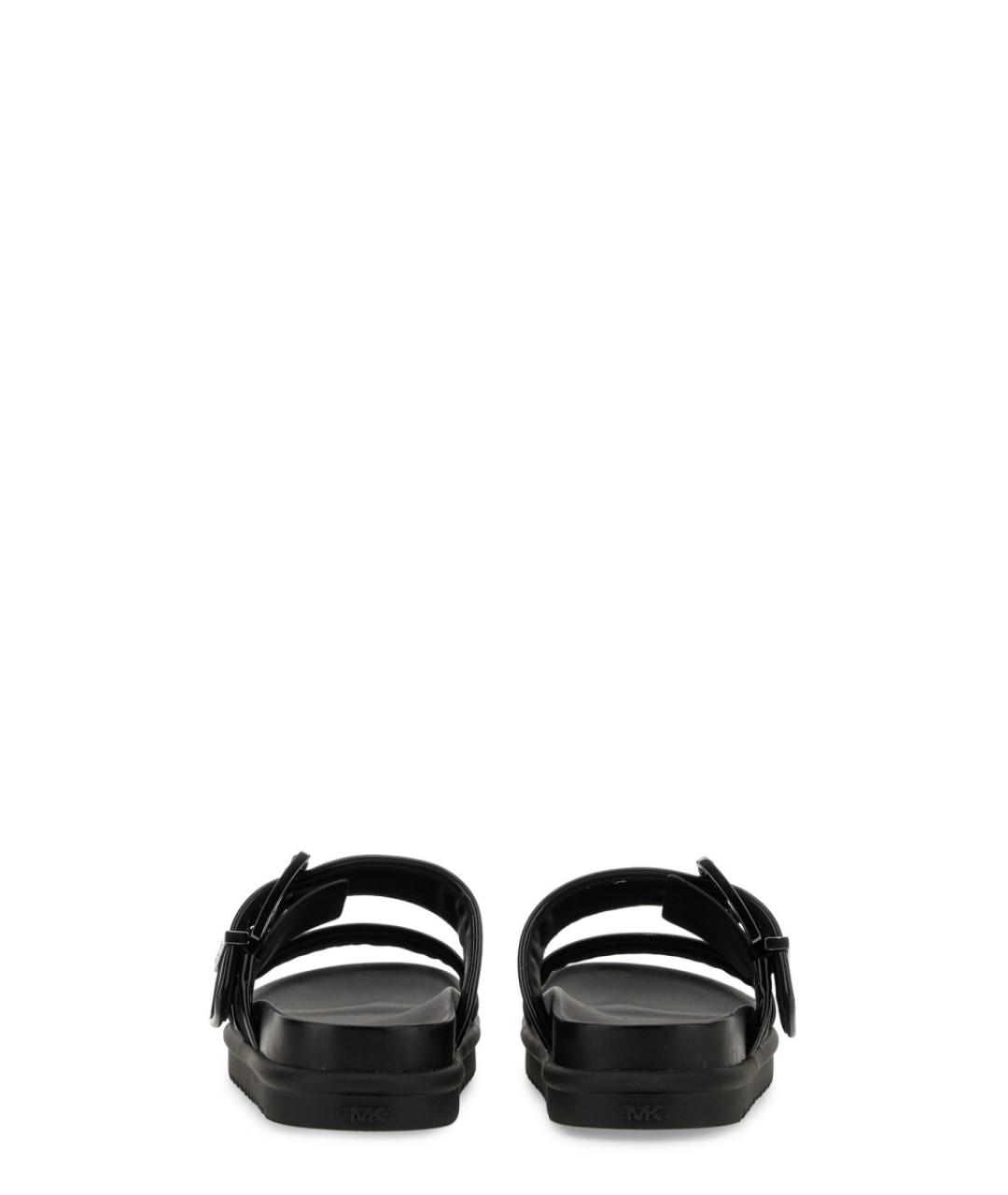 MICHAEL KORS Черные синтетические шлепанцы, фото 4