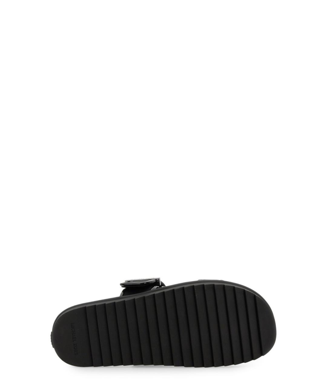 MICHAEL KORS Черные синтетические шлепанцы, фото 5