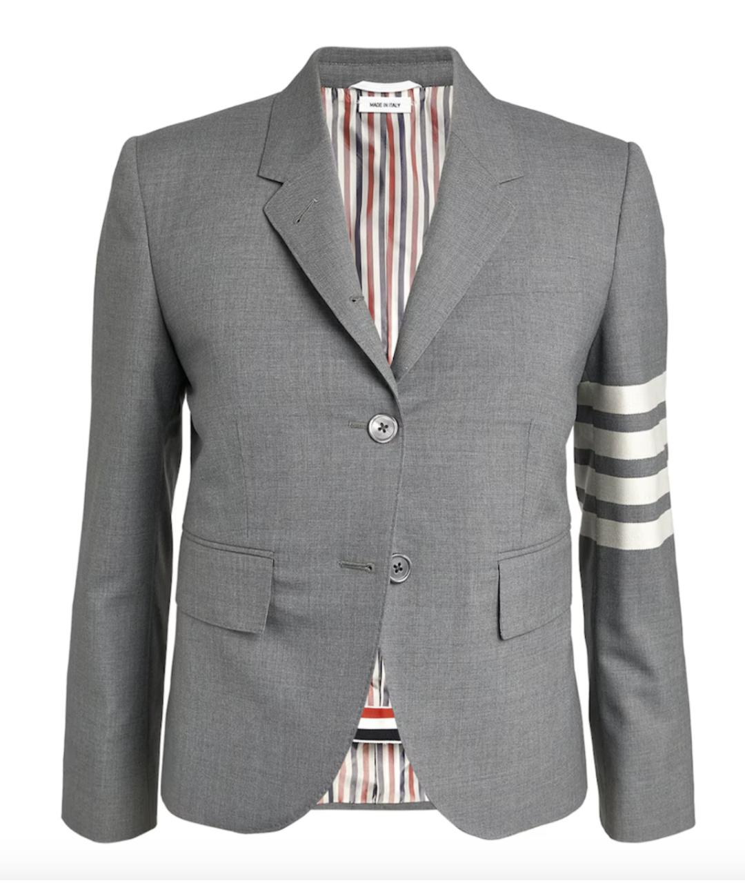 THOM BROWNE Серый шерстяной жакет/пиджак, фото 1