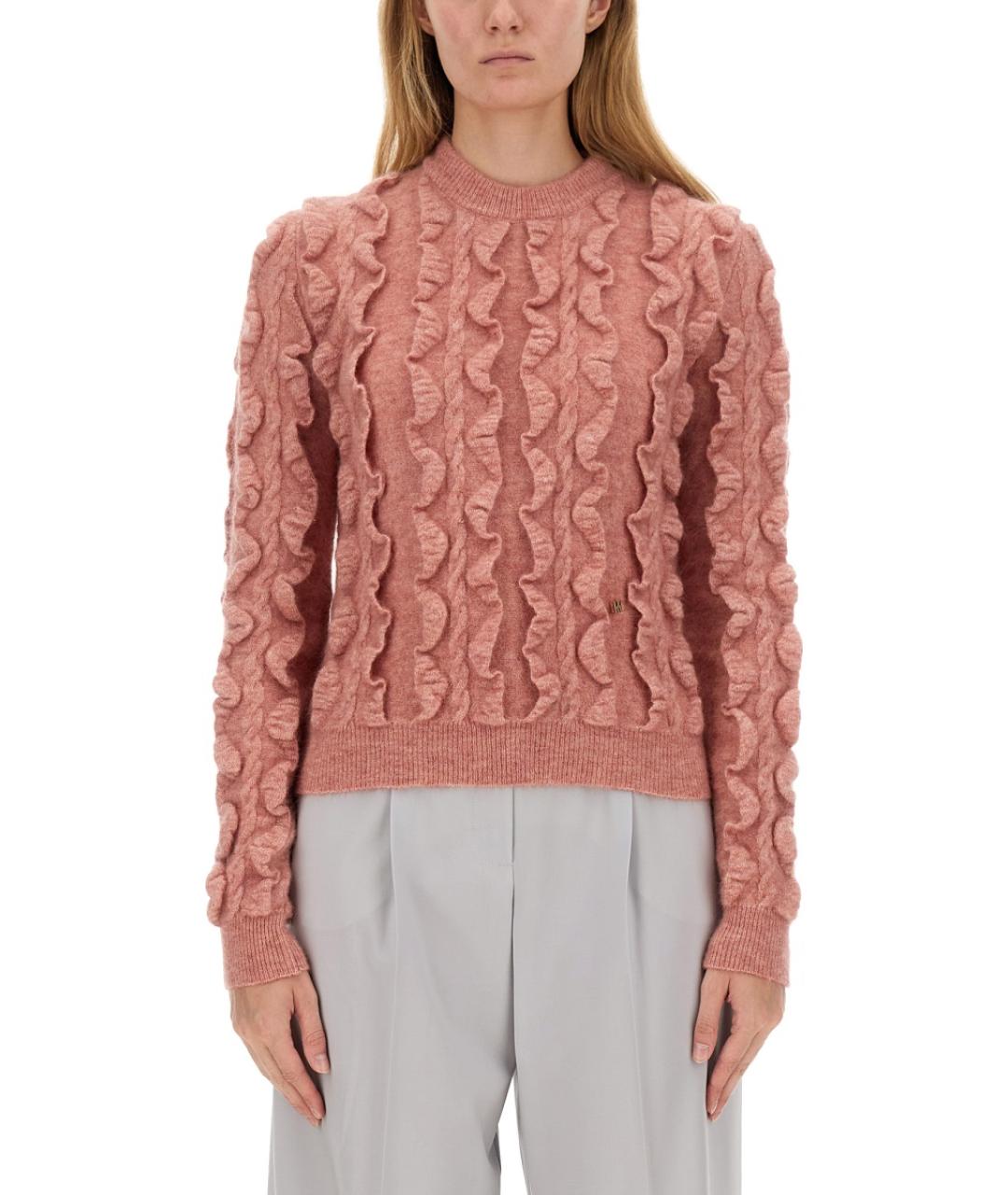 MOSCHINO Розовый шерстяной джемпер / свитер, фото 2