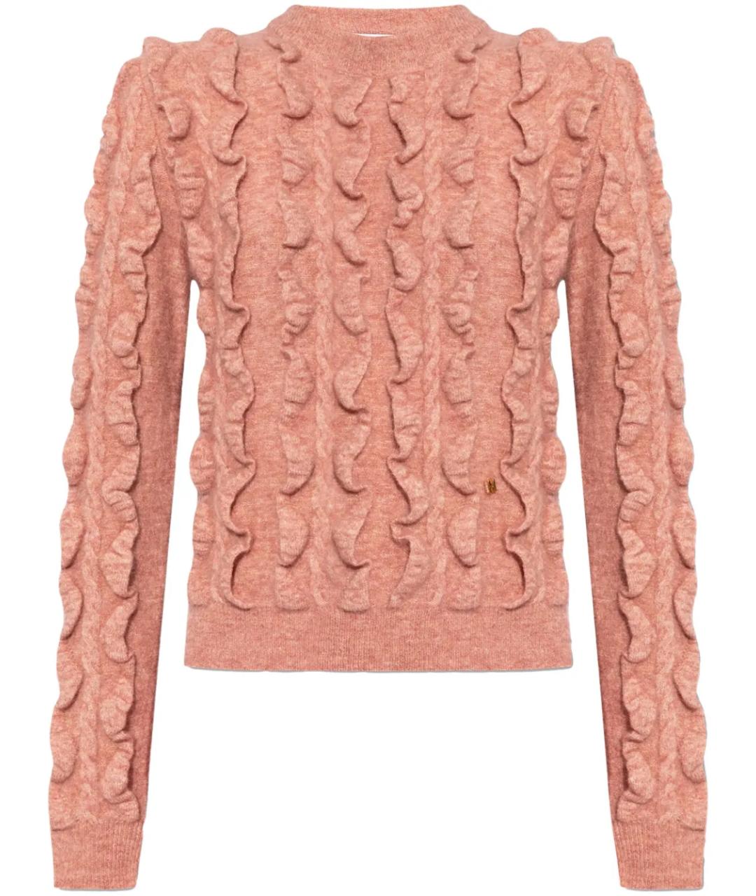 MOSCHINO Розовый шерстяной джемпер / свитер, фото 1