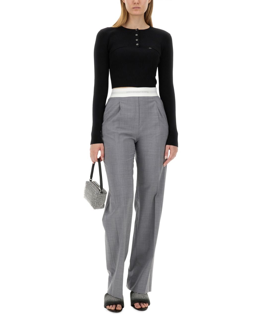 ALEXANDER WANG Черная вискозная водолазка, фото 2