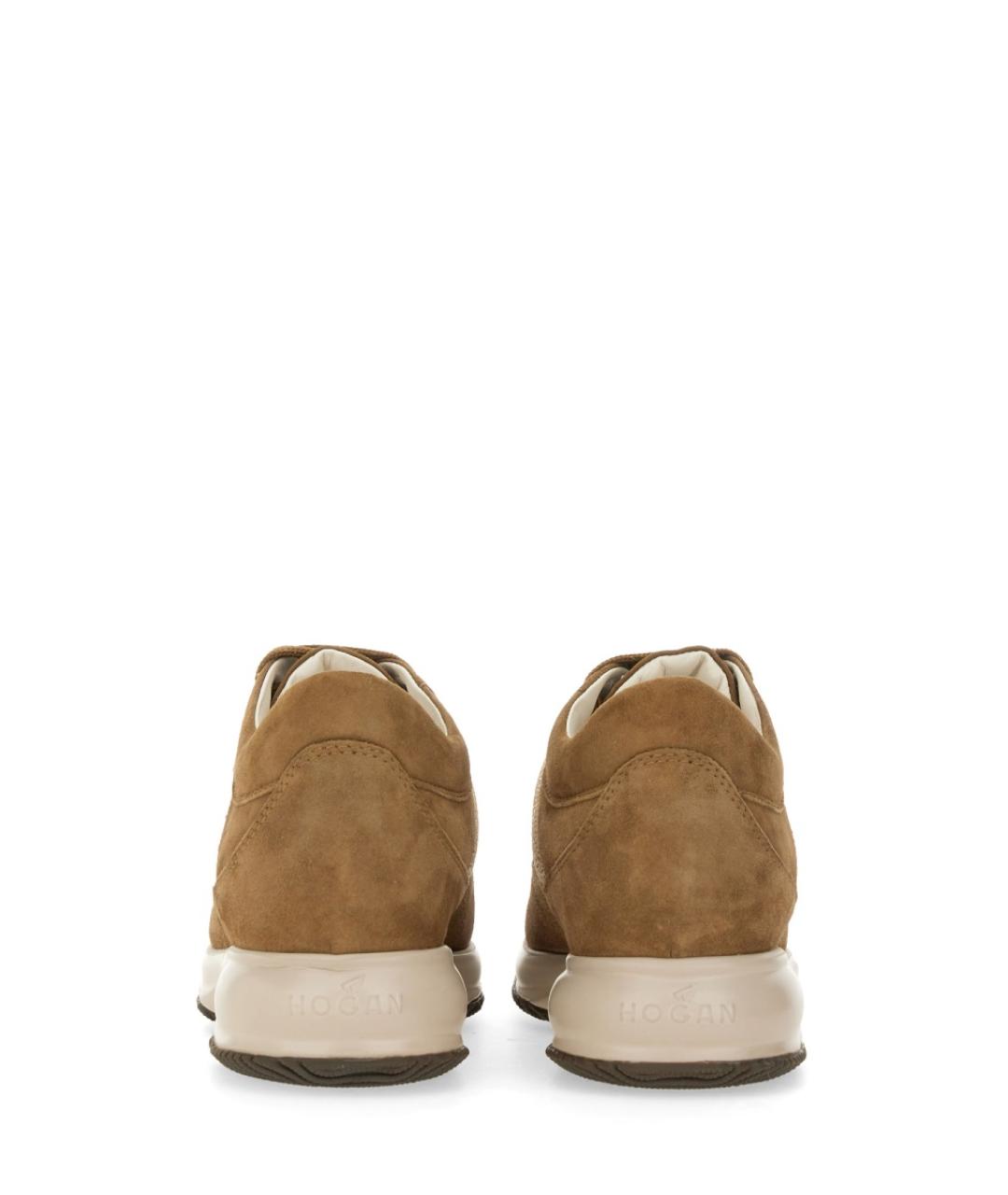 HOGAN Коричневые замшевые кроссовки, фото 3