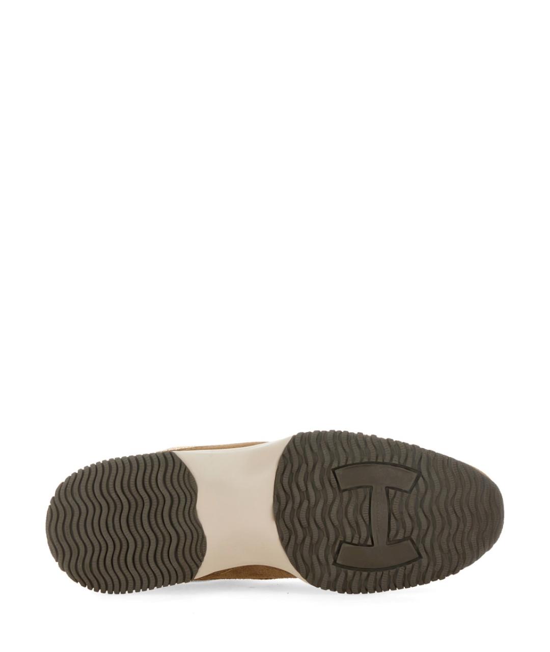 HOGAN Коричневые замшевые кроссовки, фото 5