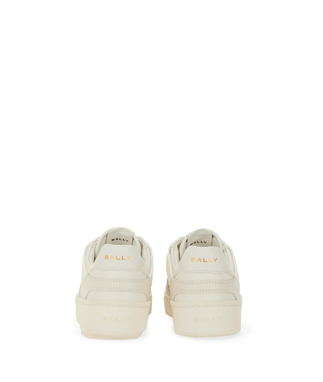 BALLY Белые кожаные кроссовки, фото 4
