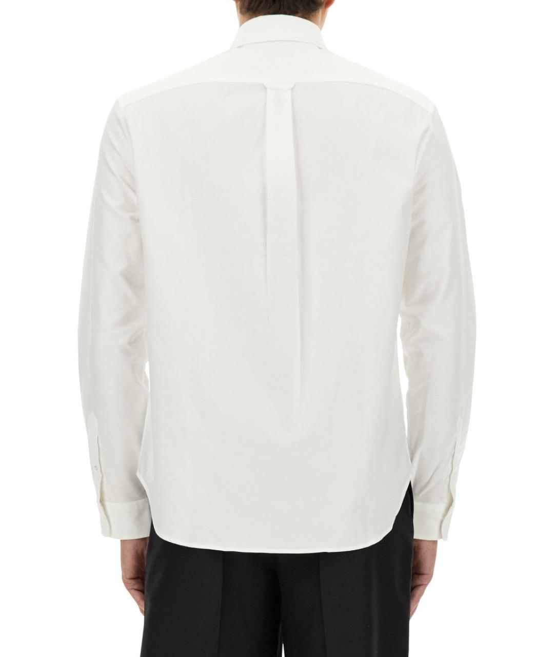 MAISON KITSUNE Белая хлопковая кэжуал рубашка, фото 3