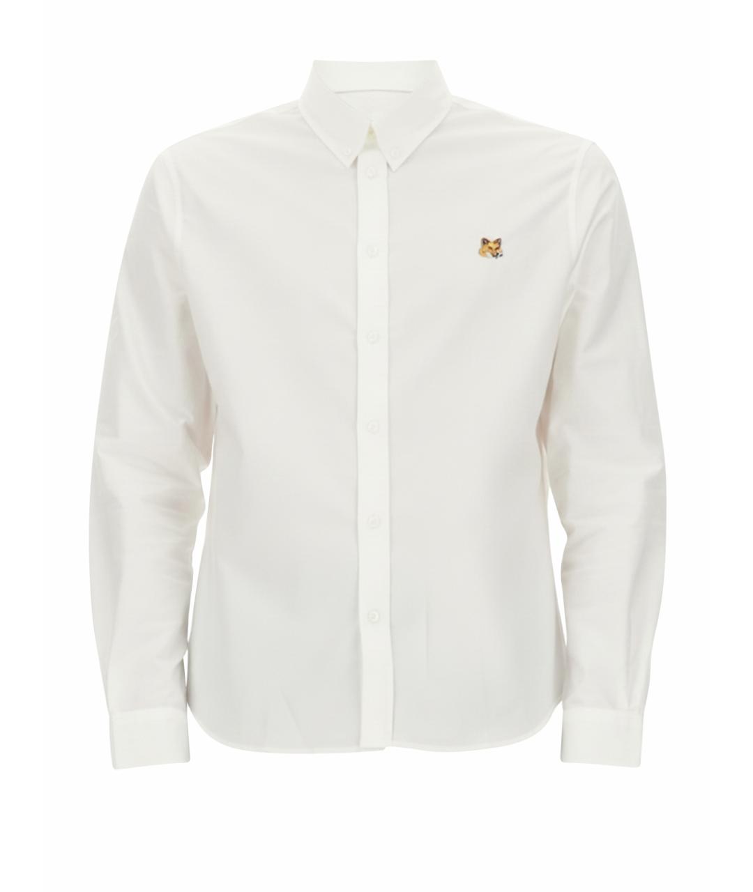 MAISON KITSUNE Белая хлопковая кэжуал рубашка, фото 1