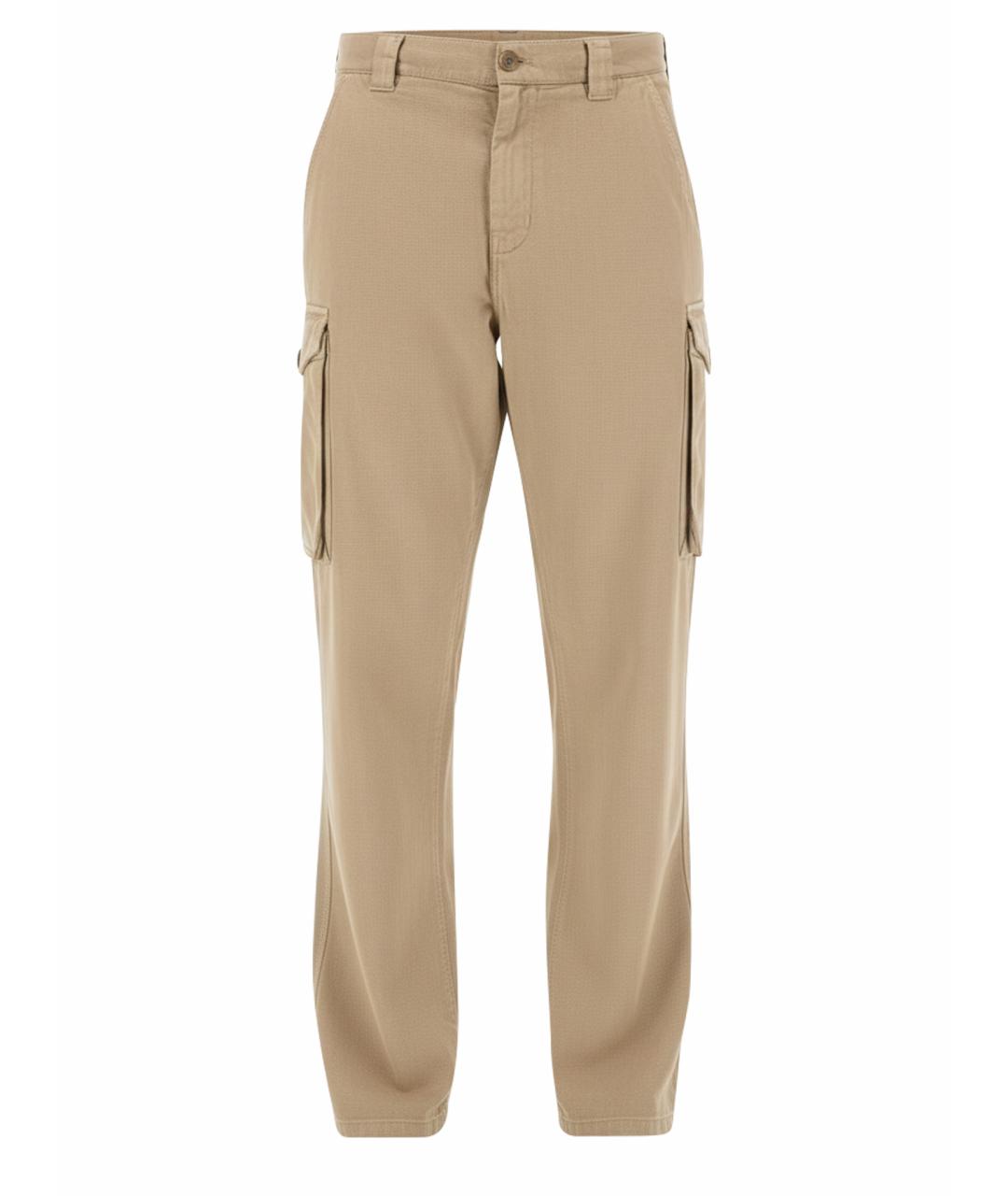 ASPESI Бежевые хлопковые повседневные брюки, фото 1