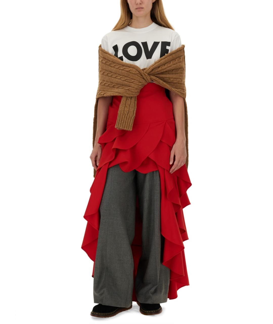 MOSCHINO Белая хлопковая футболка, фото 2