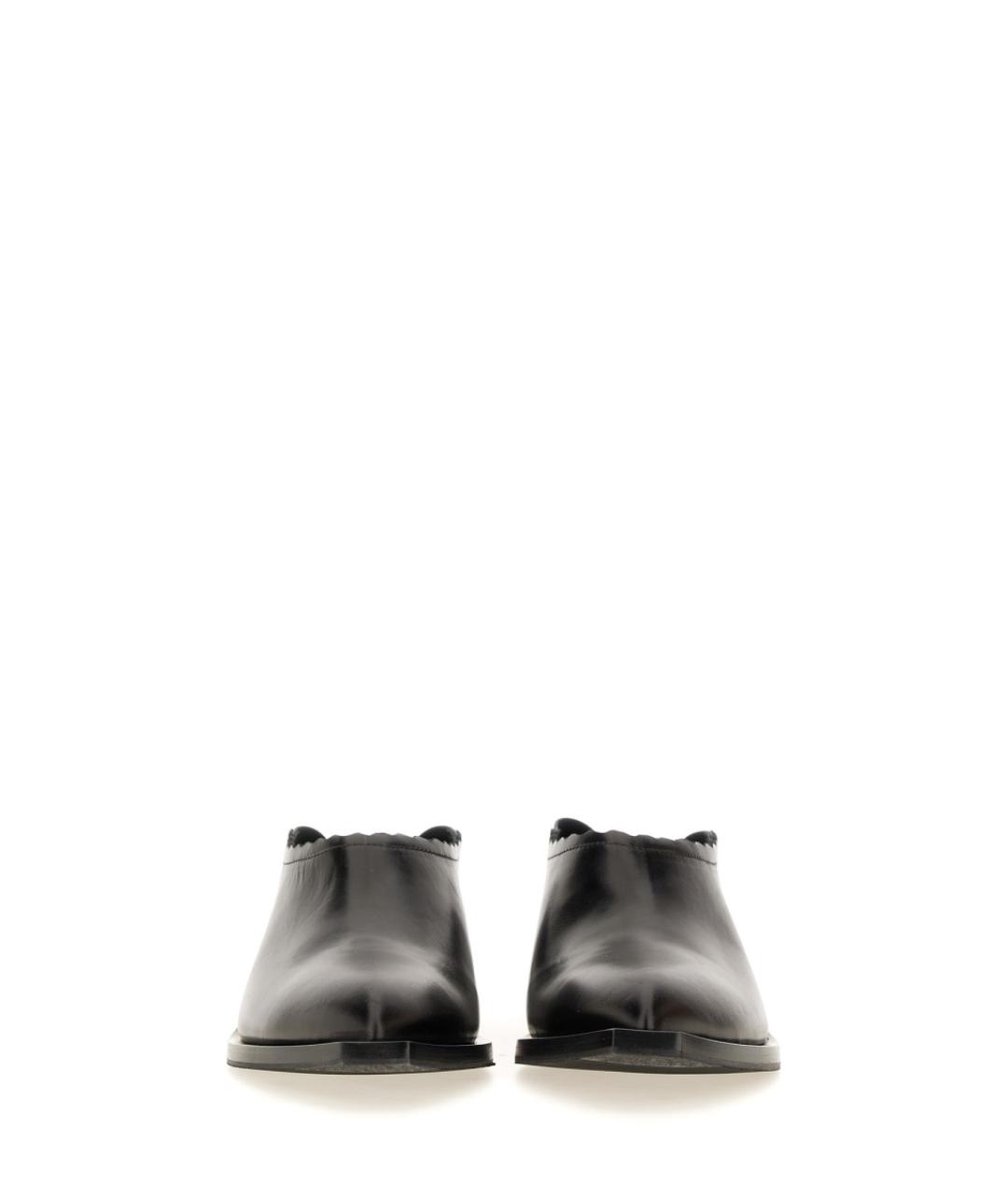 MOSCHINO Черные кожаные мокасины, фото 4