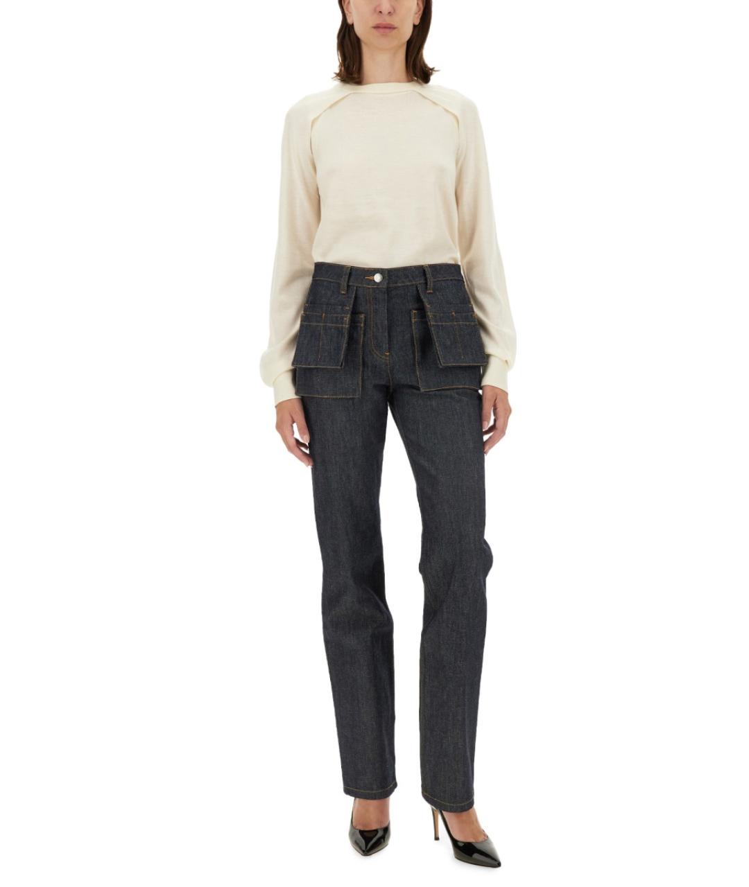 HELMUT LANG Белый шерстяной джемпер / свитер, фото 2