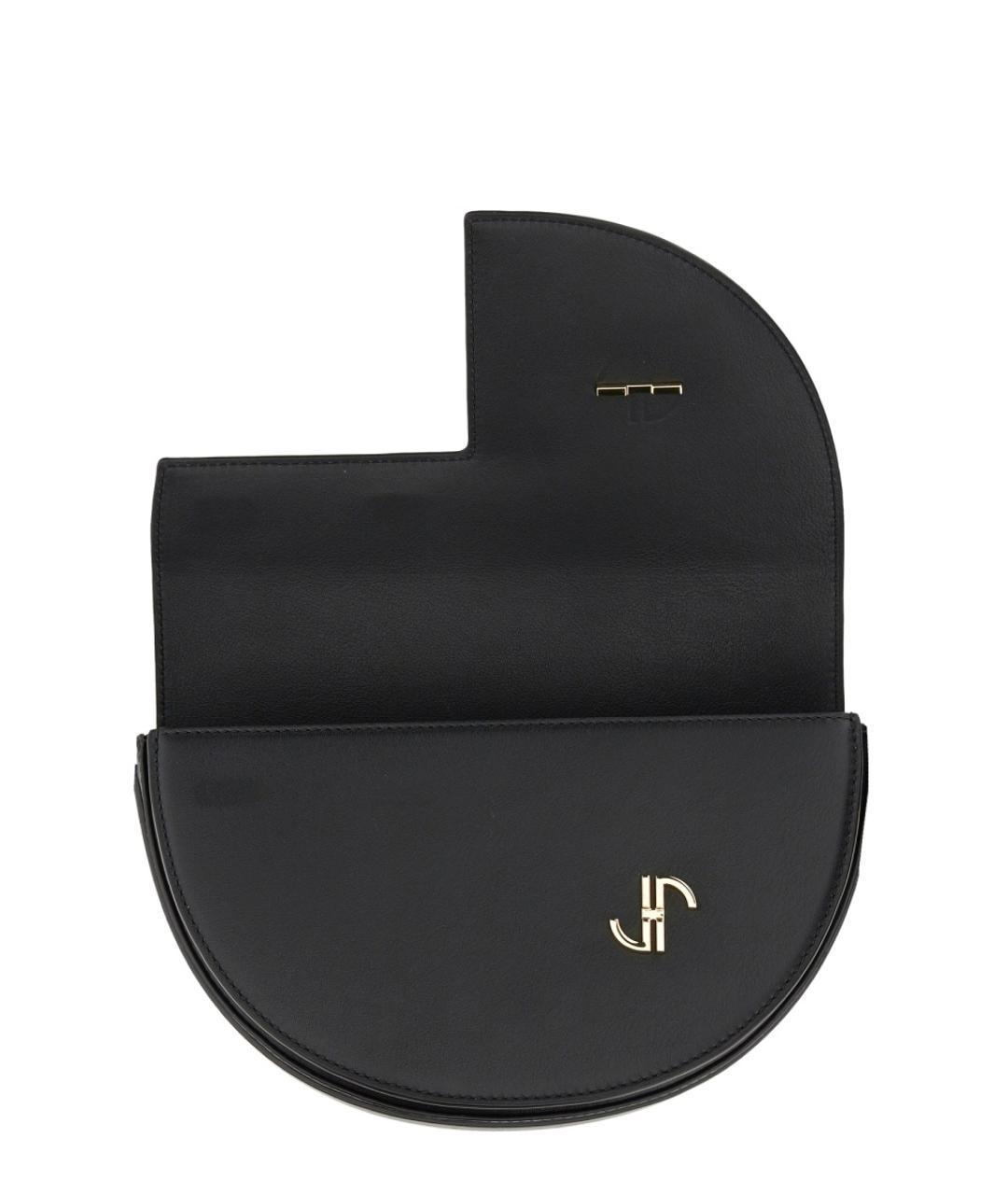 PATOU Черная кожаная сумка через плечо, фото 8