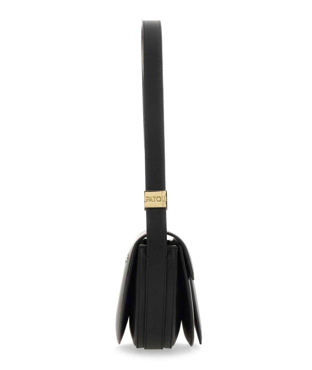 PATOU Черная кожаная сумка через плечо, фото 7