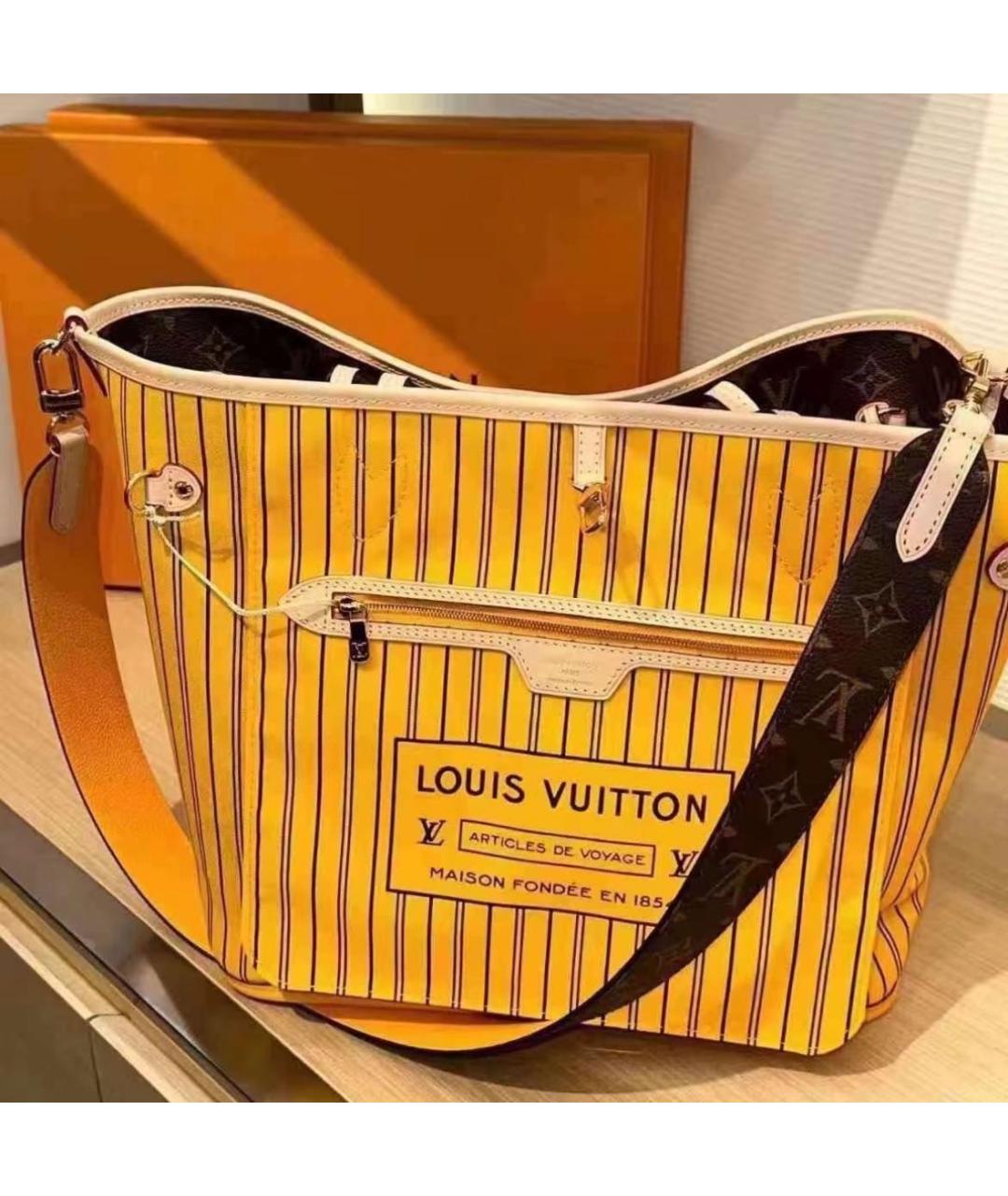 LOUIS VUITTON Оранжевая сумка тоут, фото 2