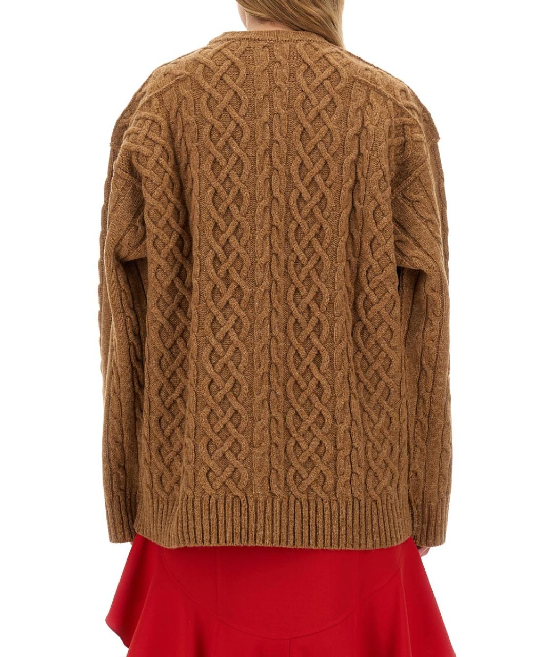 MOSCHINO Бежевый шерстяной джемпер / свитер, фото 4