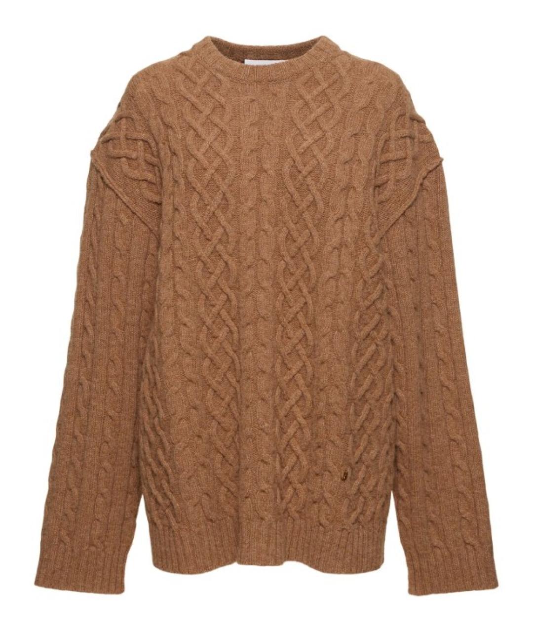 MOSCHINO Бежевый шерстяной джемпер / свитер, фото 1