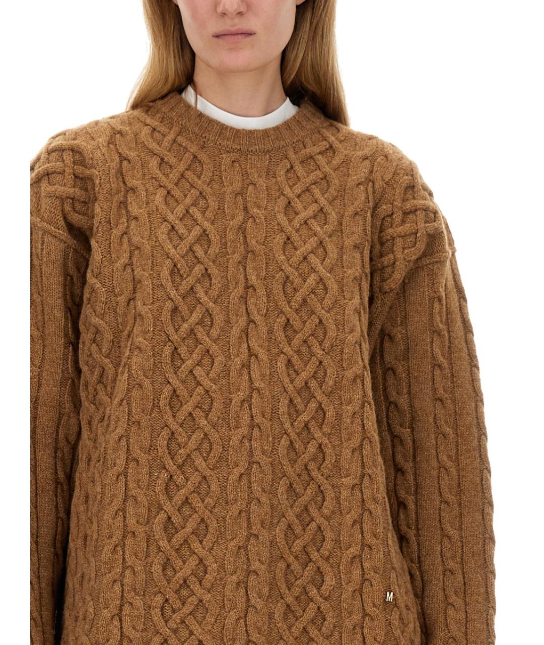 MOSCHINO Бежевый шерстяной джемпер / свитер, фото 5