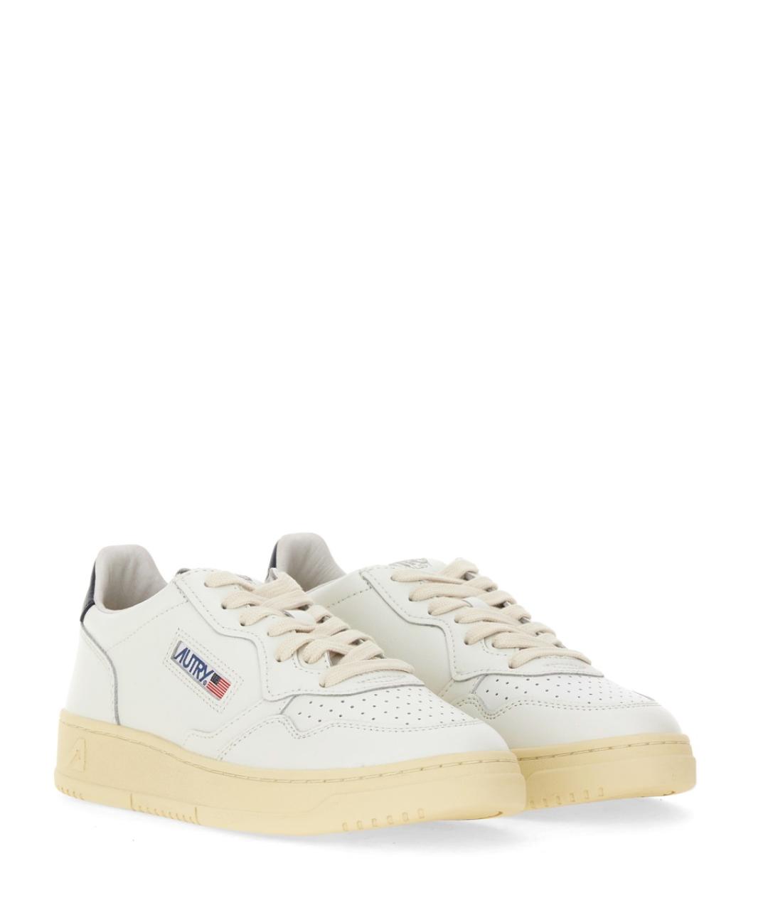 AUTRY Белые кожаные кроссовки, фото 3