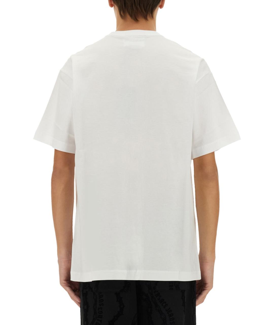 VERSACE JEANS COUTURE Белая хлопковая футболка, фото 3