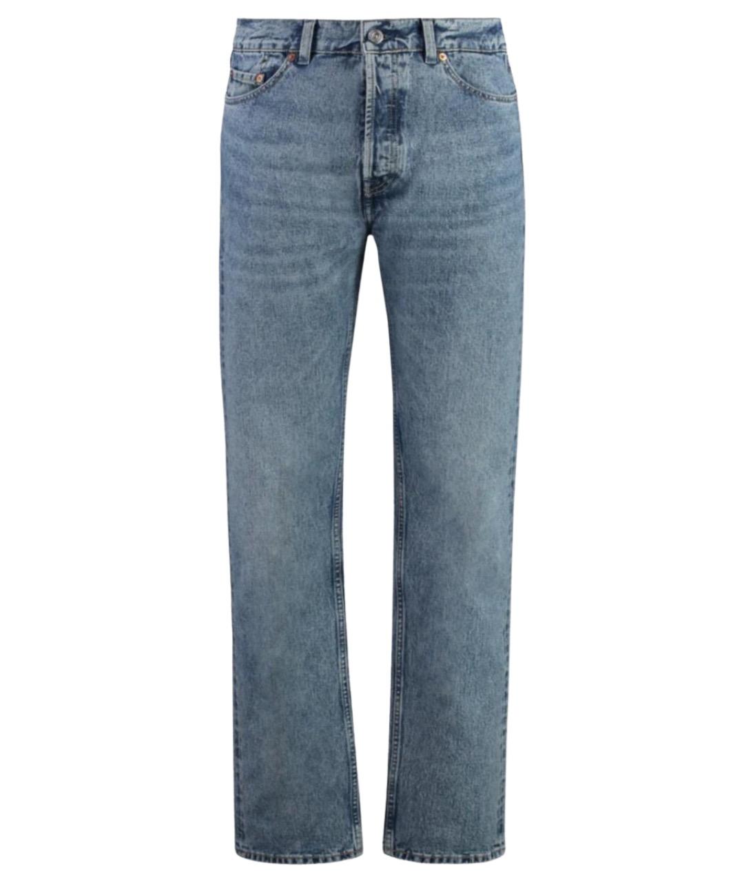 OUR LEGACY Синие хлопковые прямые джинсы, фото 1