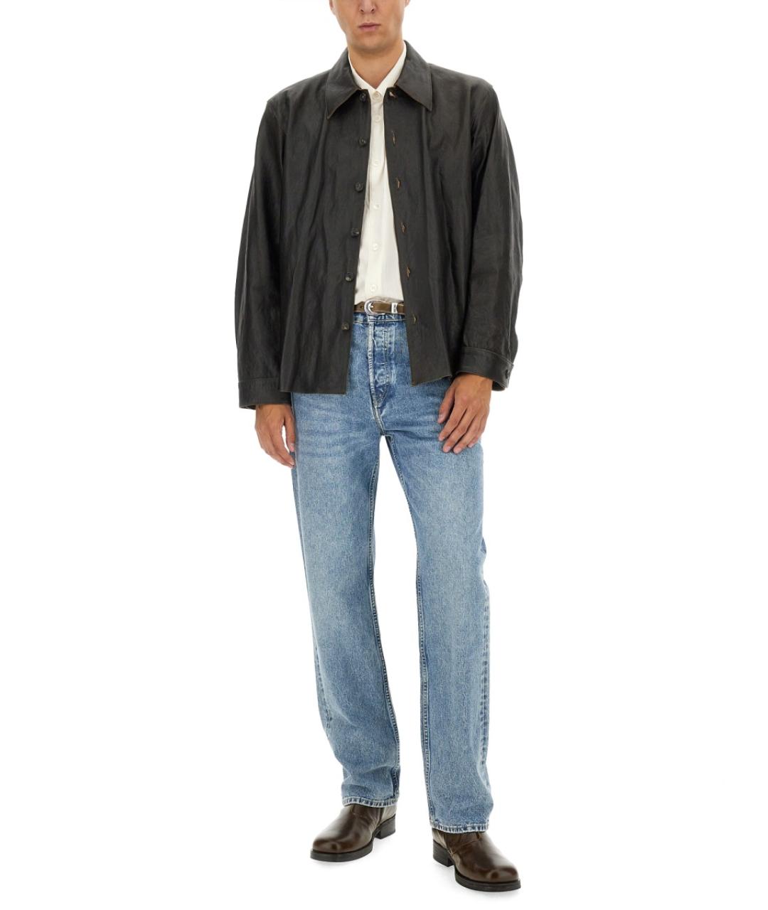 OUR LEGACY Синие хлопковые прямые джинсы, фото 2