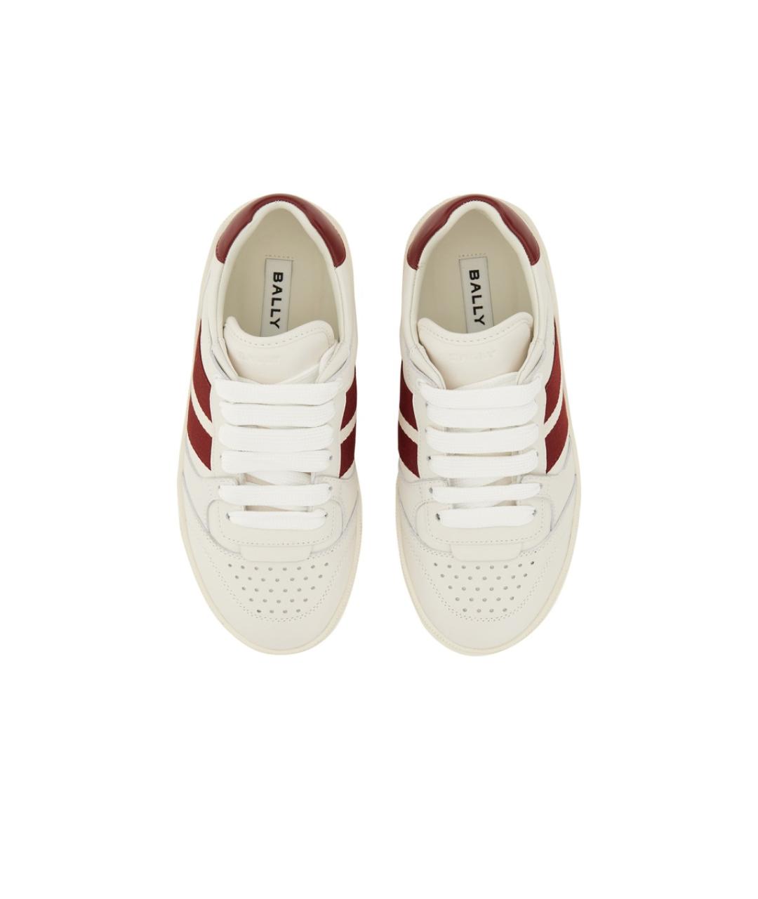 BALLY Белые кожаные кроссовки, фото 3