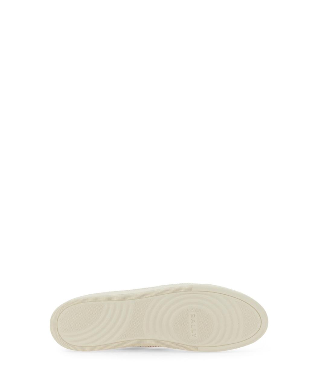 BALLY Белые кожаные кроссовки, фото 5