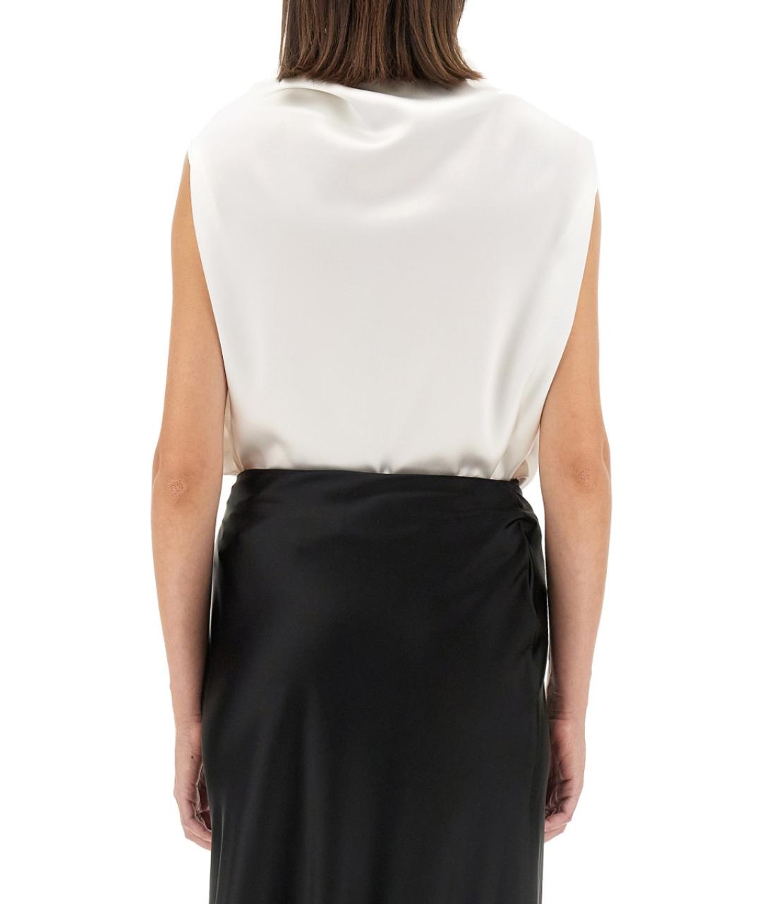 KITON Белая ацетатная блузы, фото 4