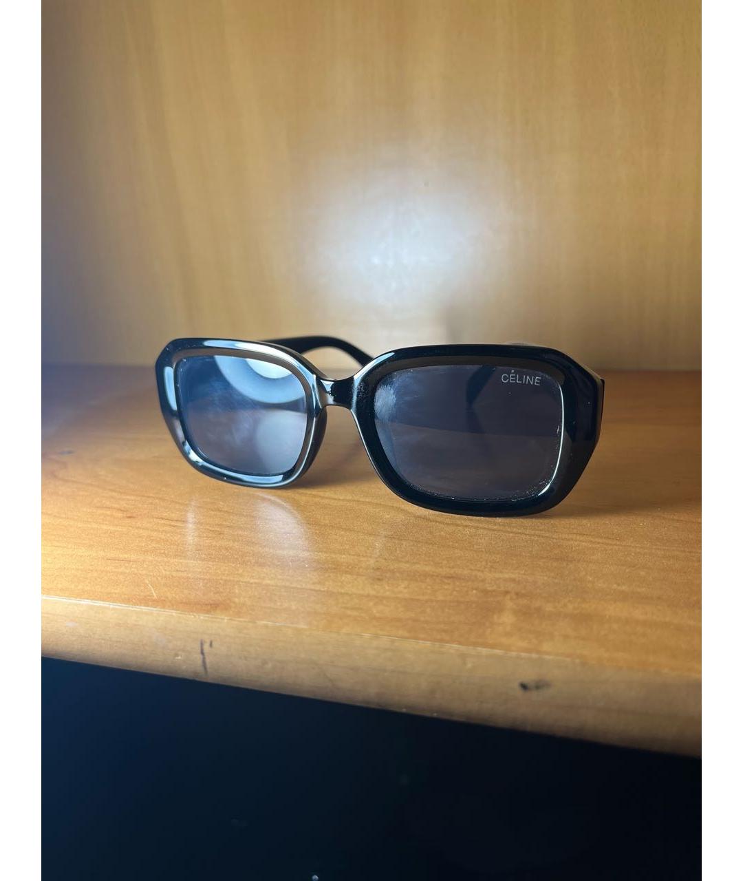 CELINE Черные пластиковые солнцезащитные очки, фото 5