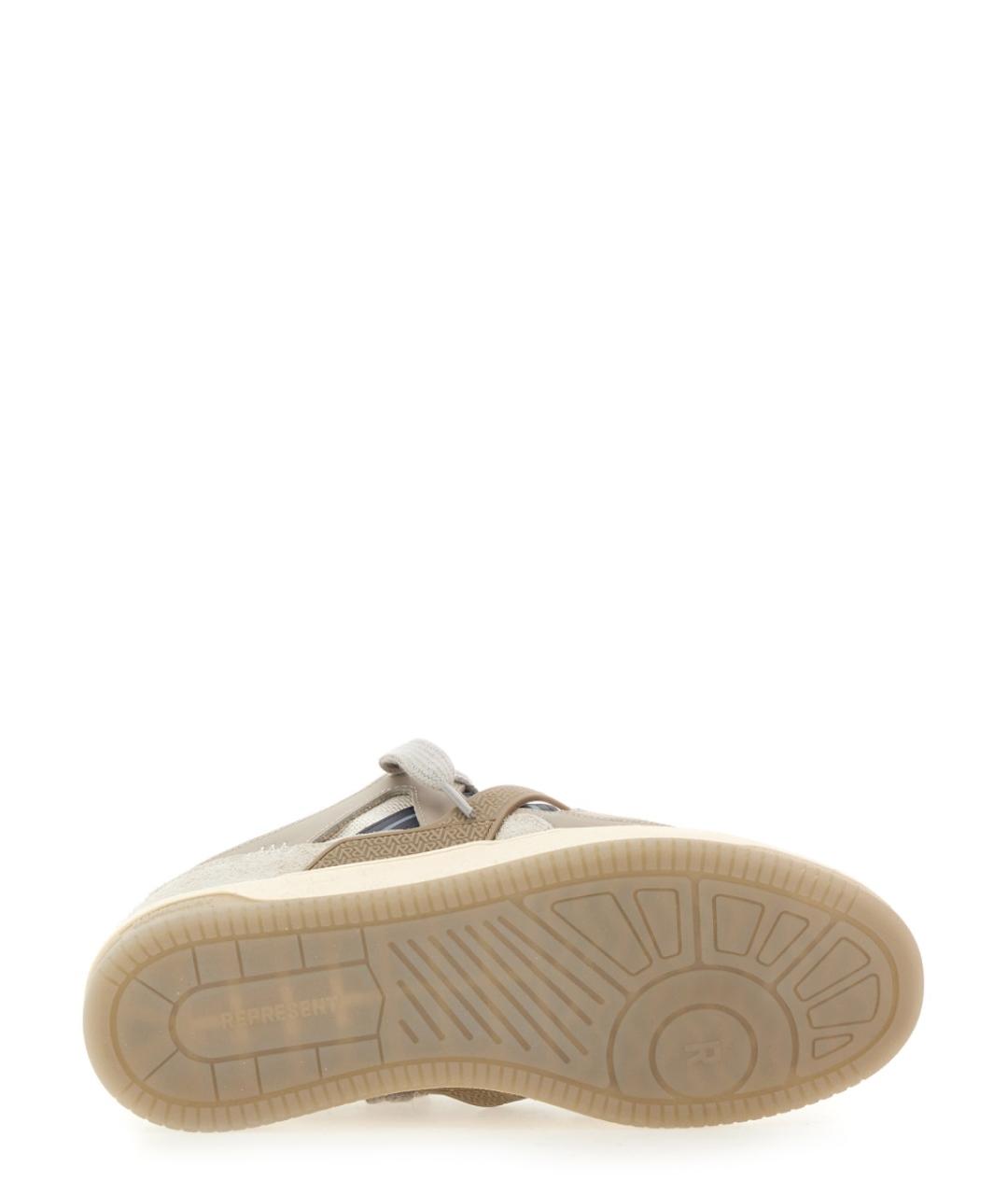 REPRESENT Белые кожаные низкие кроссовки / кеды, фото 6