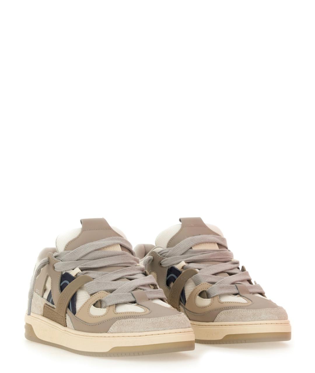 REPRESENT Белые кожаные низкие кроссовки / кеды, фото 2