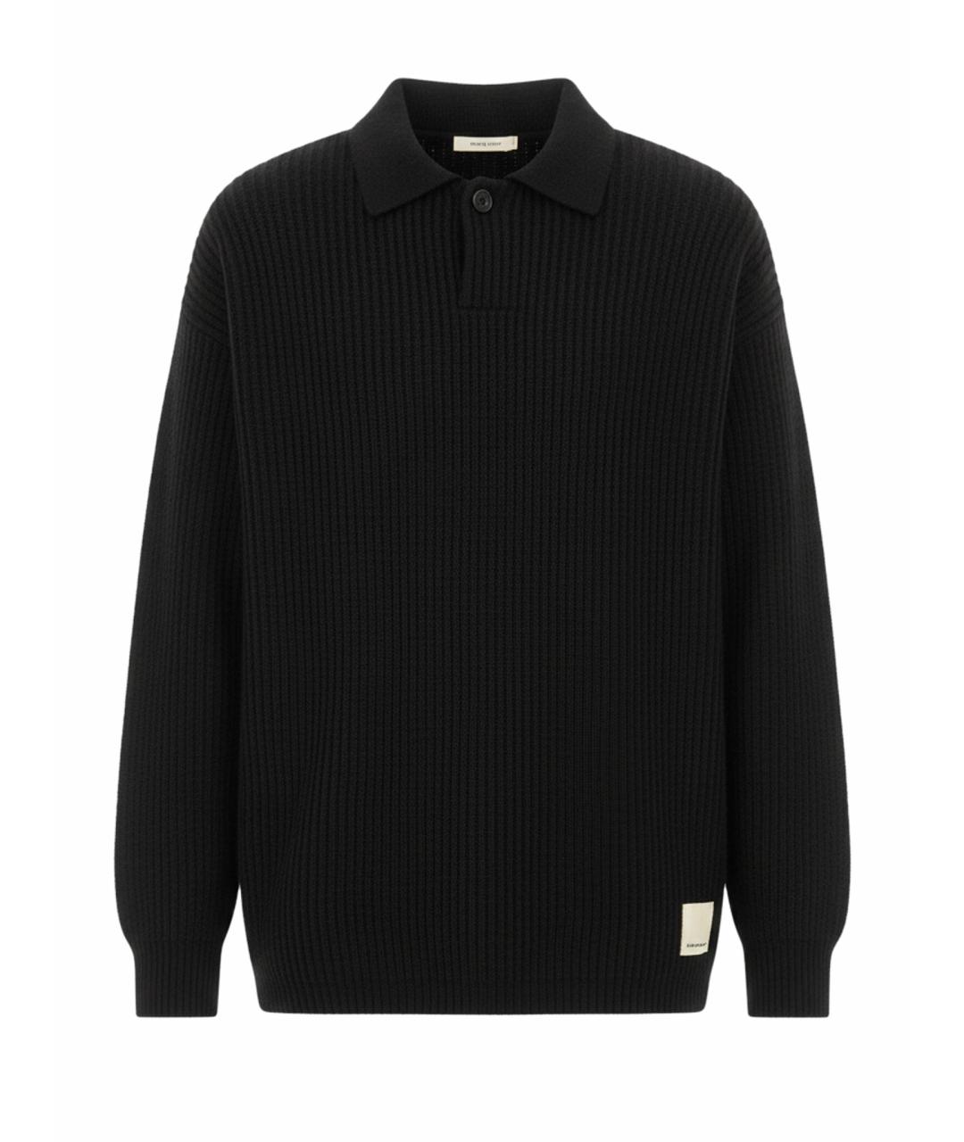 EMPORIO ARMANI Черный шерстяной джемпер / свитер, фото 1