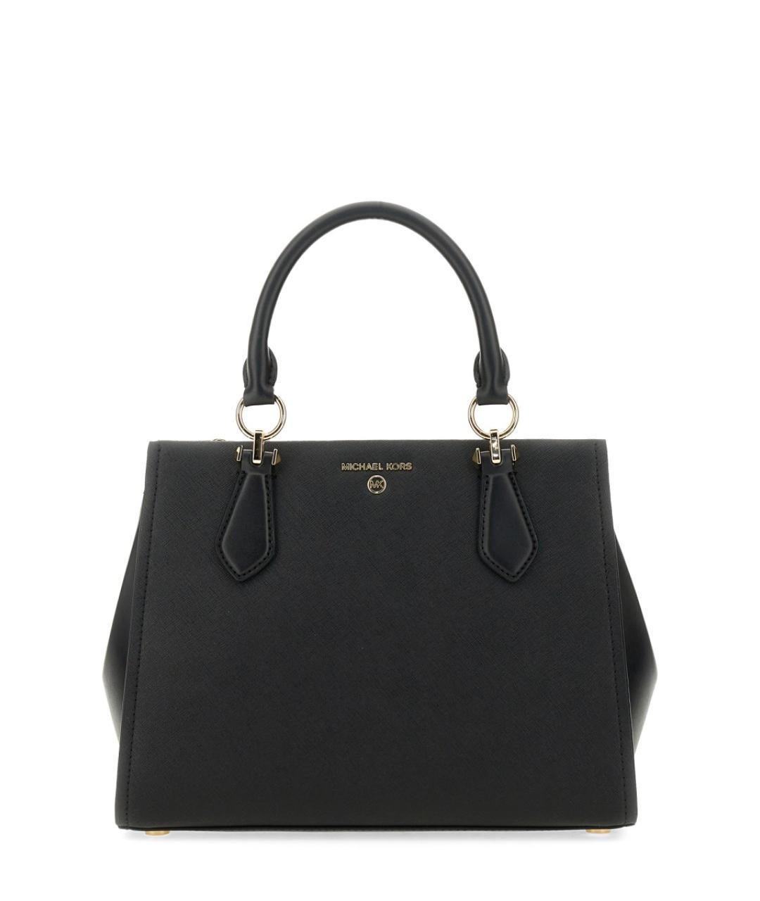 MICHAEL KORS Черная кожаная сумка тоут, фото 1