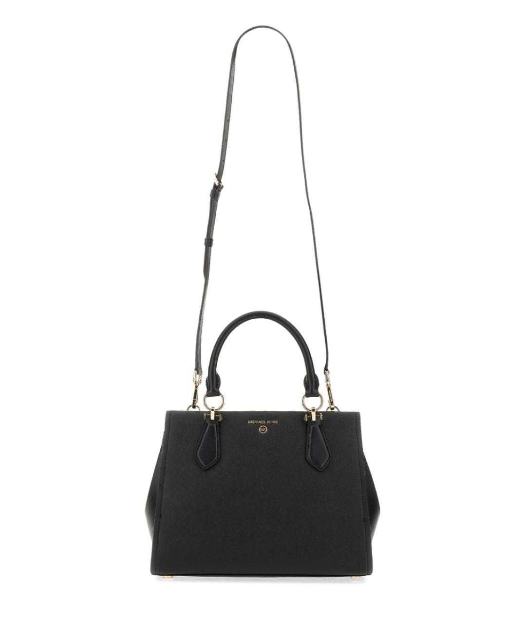 MICHAEL KORS Черная кожаная сумка тоут, фото 3