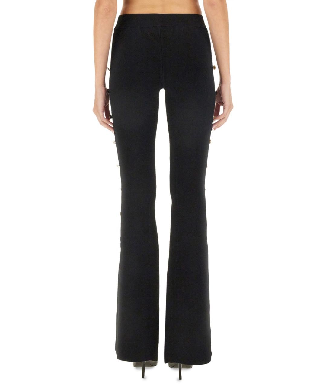 VERSACE JEANS COUTURE Черные вискозные брюки узкие, фото 4