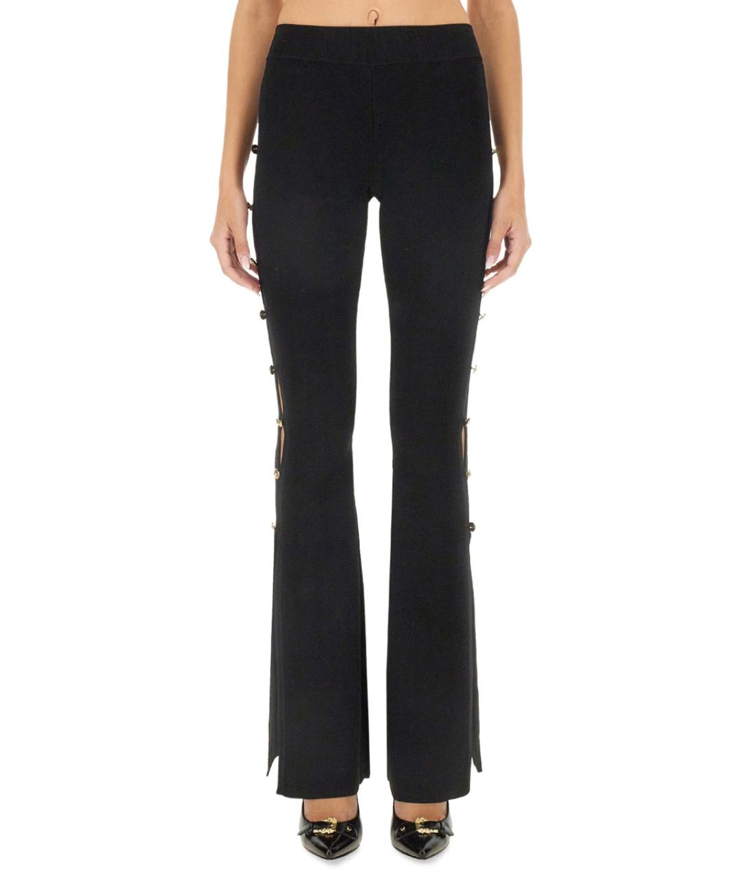 VERSACE JEANS COUTURE Черные вискозные брюки узкие, фото 2