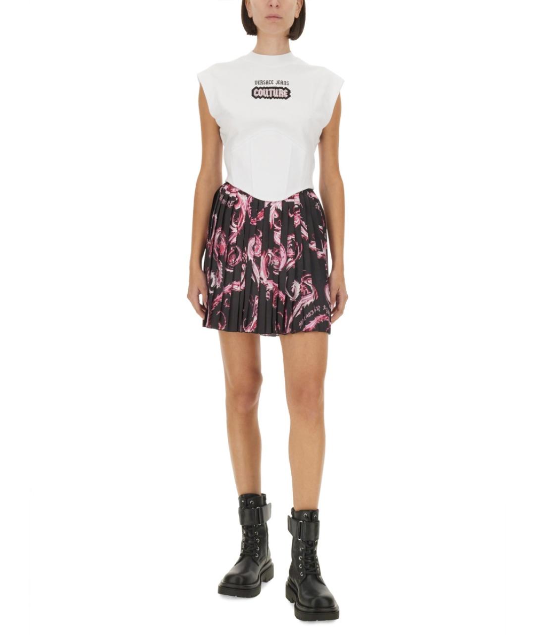 VERSACE JEANS COUTURE Белая хлопковая футболка, фото 3