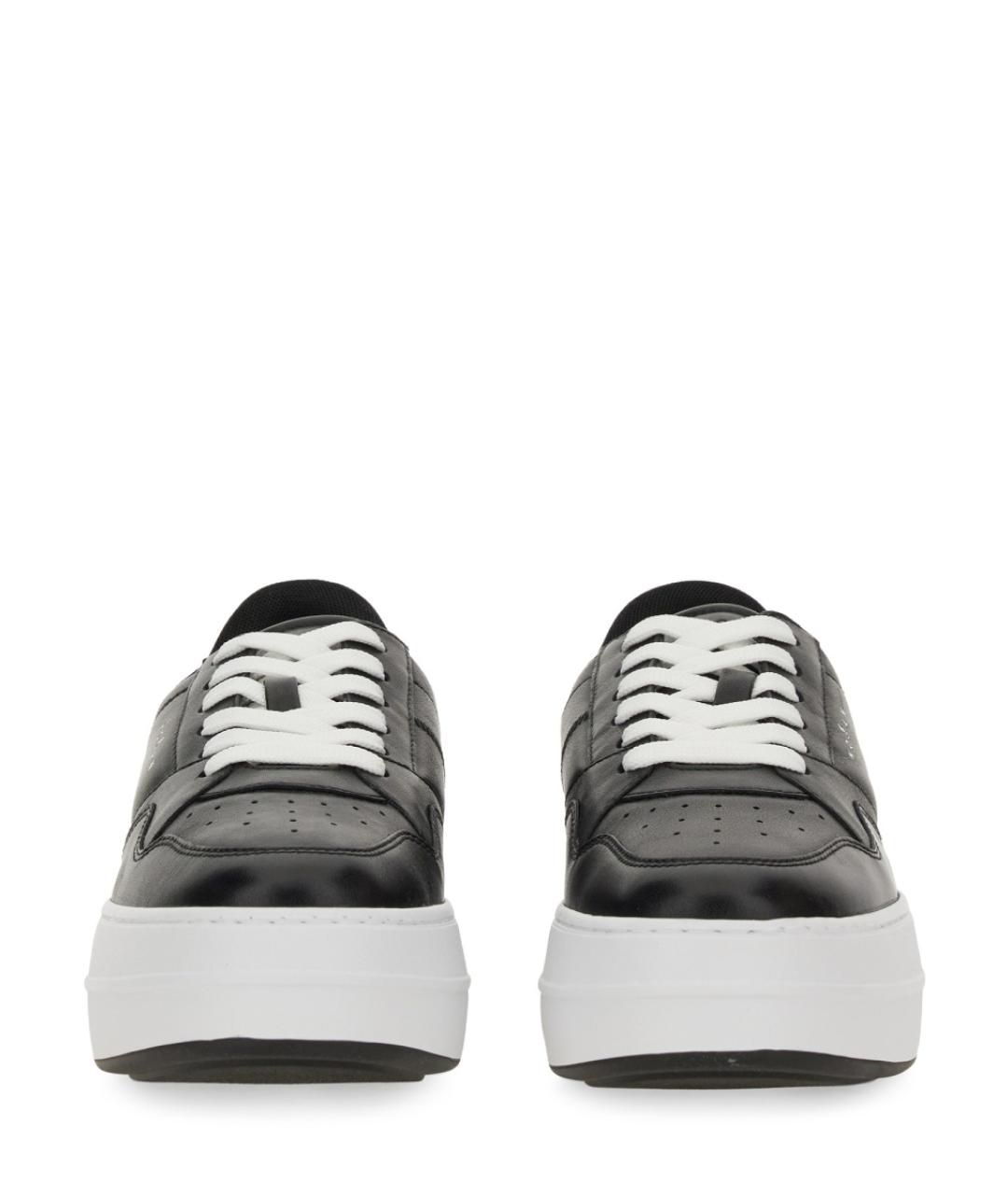 HOGAN Черные кожаные кроссовки, фото 5