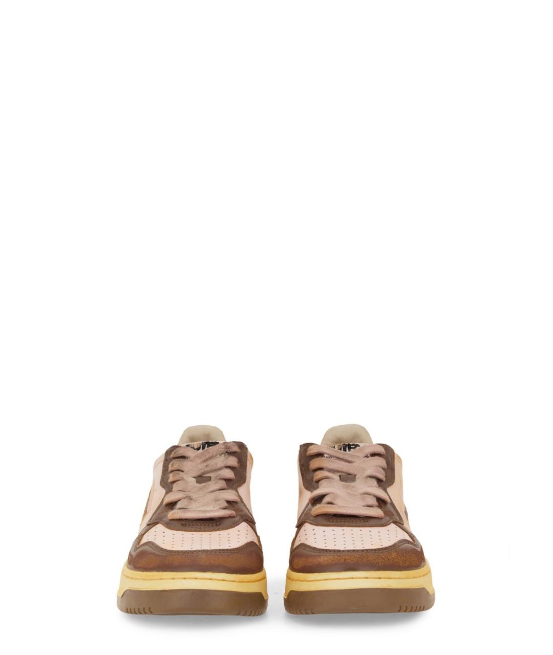 AUTRY Коричневые кожаные кроссовки, фото 4