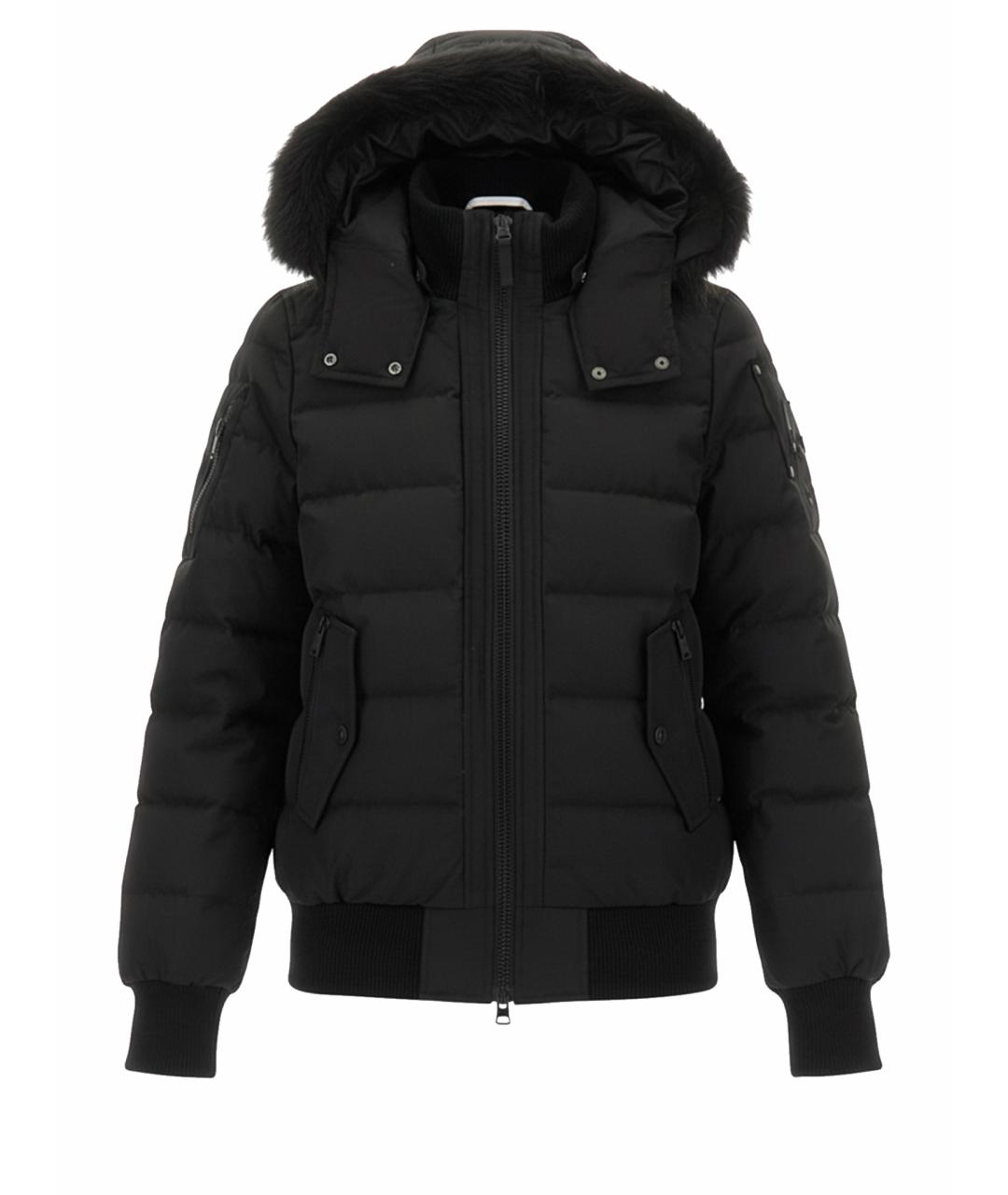 MOOSE KNUCKLES Черная полиэстеровая куртка, фото 1