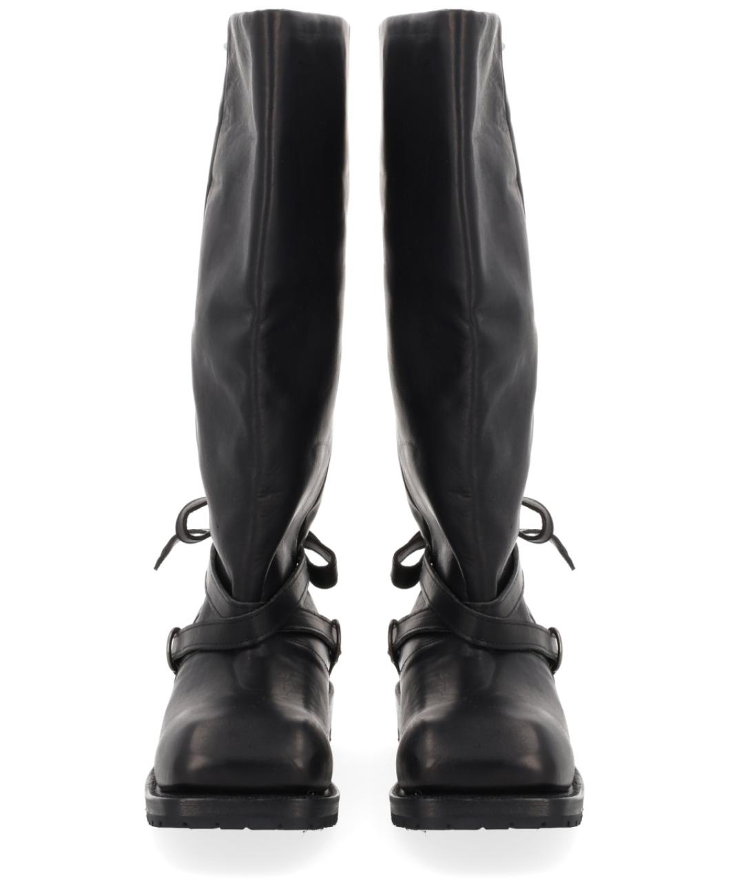 OUR LEGACY Черные кожаные сапоги, фото 3