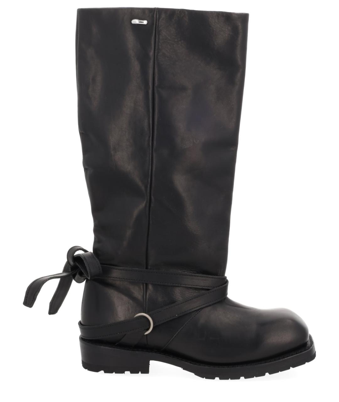 OUR LEGACY Черные кожаные сапоги, фото 1