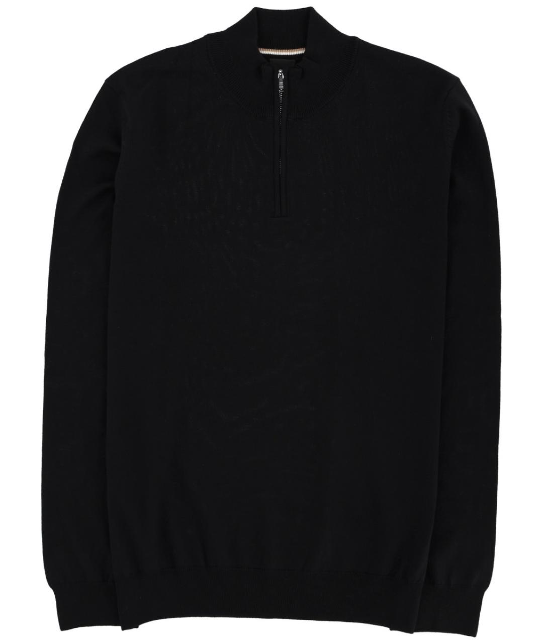 HUGO BOSS Черный шерстяной джемпер / свитер, фото 1