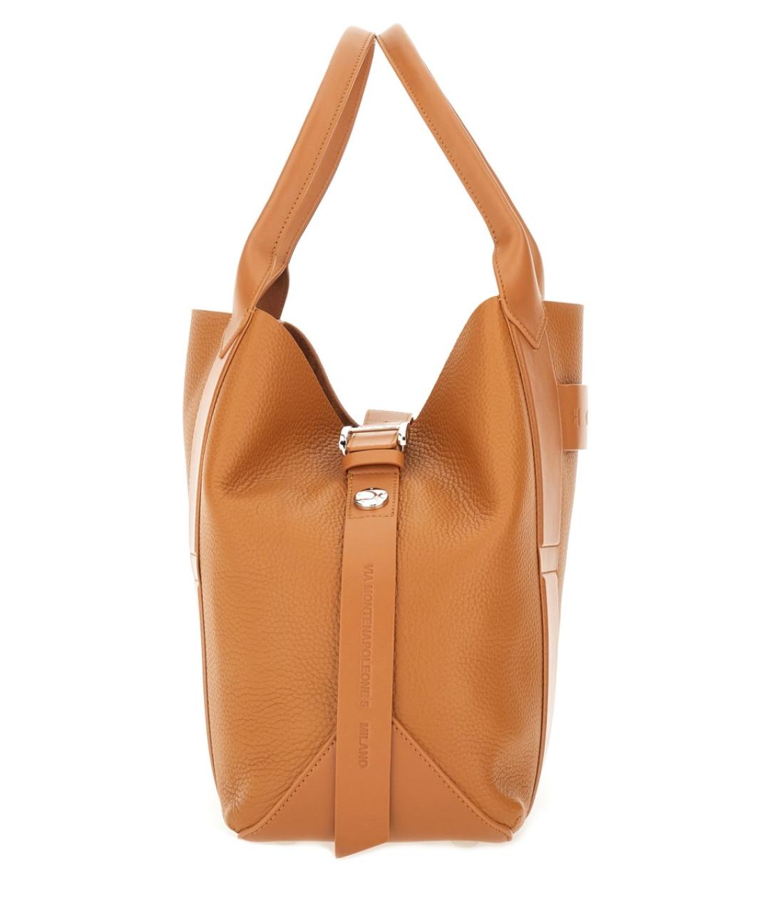 HOGAN Коричневая кожаная сумка тоут, фото 5