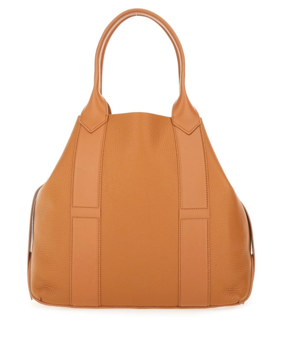 HOGAN Коричневая кожаная сумка тоут, фото 2