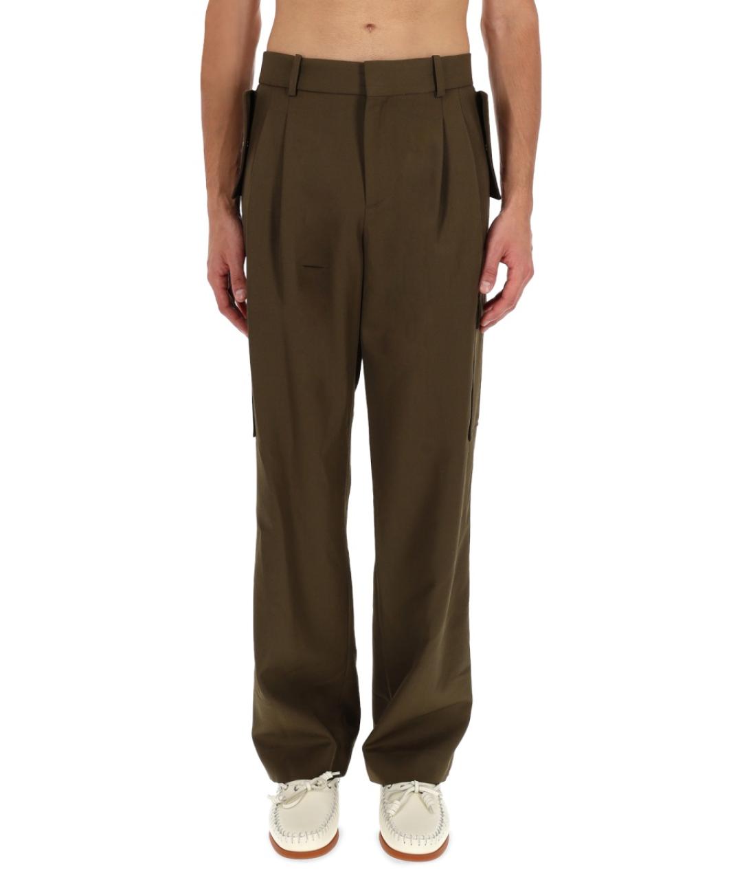 Drole de Monsieur Коричневые полиэстеровые повседневные брюки, фото 5