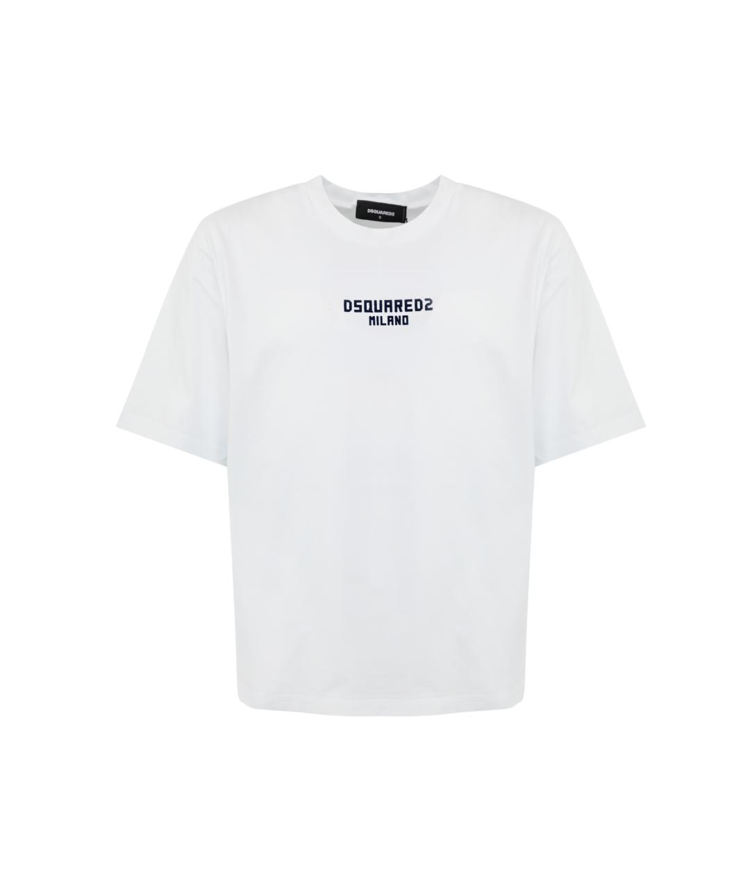 DSQUARED2 Белая хлопковая футболка, фото 1