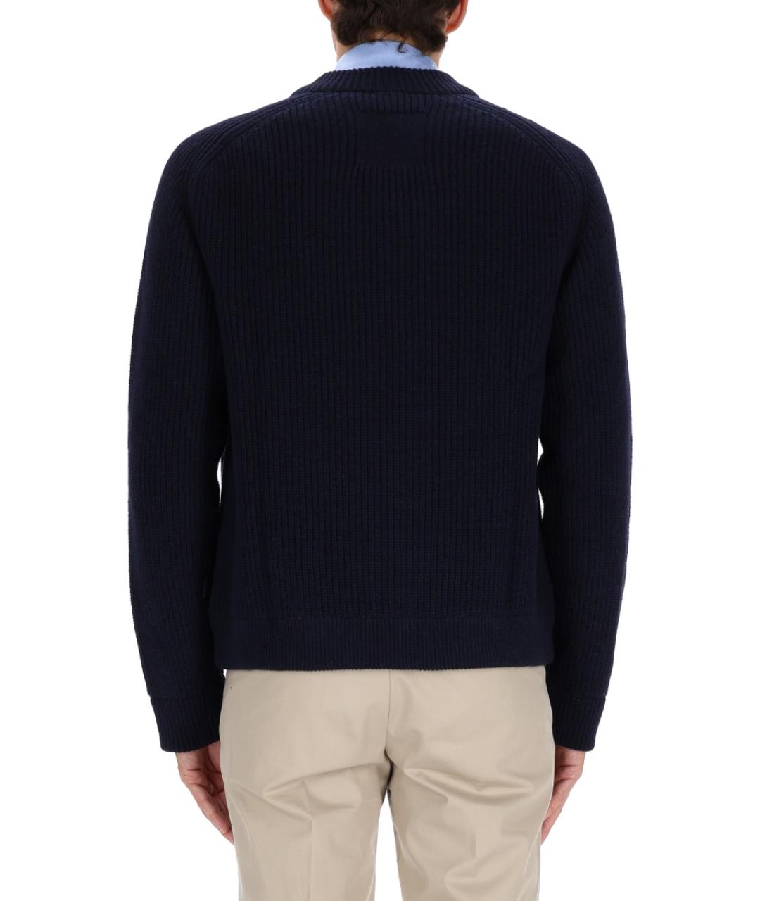 PS BY PAUL SMITH Синий шерстяной кардиган, фото 3