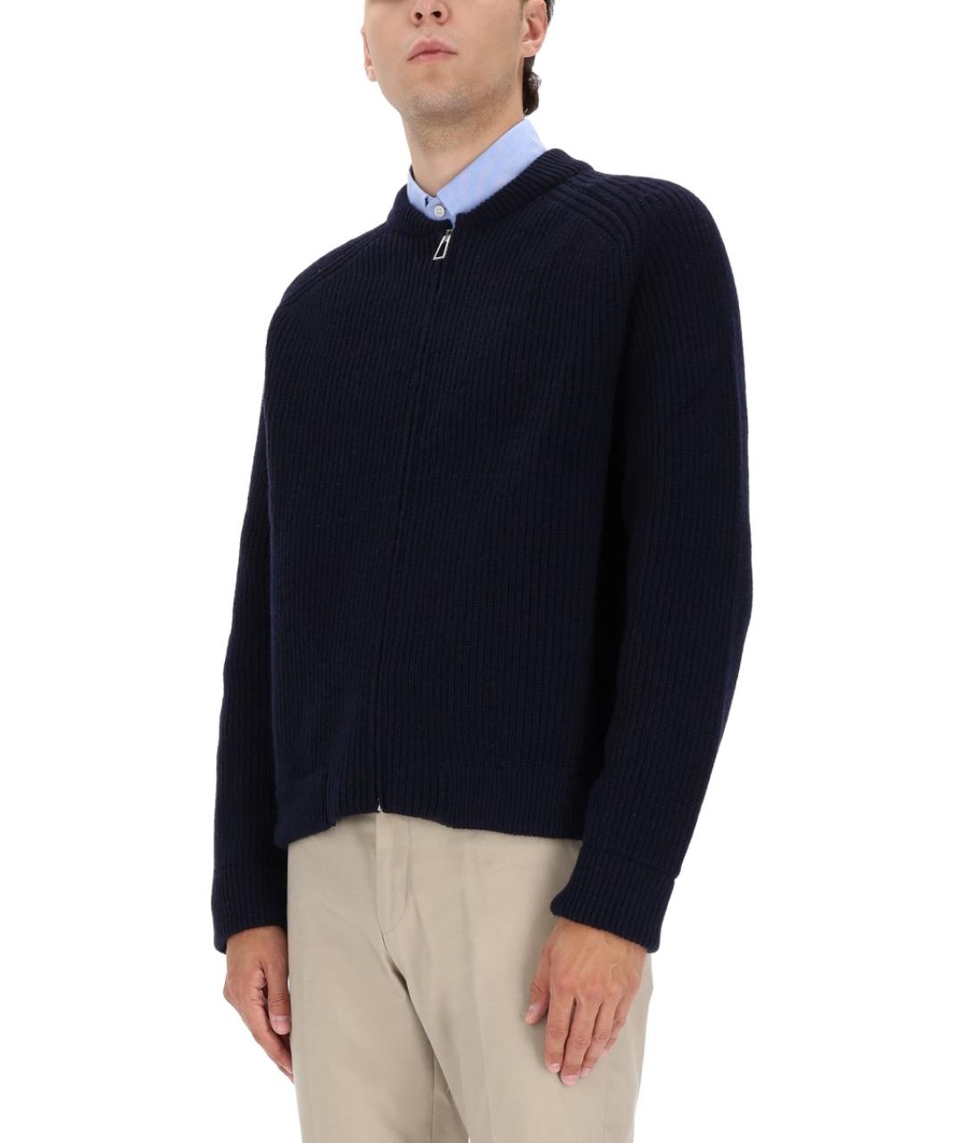 PS BY PAUL SMITH Синий шерстяной кардиган, фото 4
